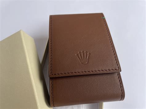 rolex leather watch pouch|official rolex travel pouch.